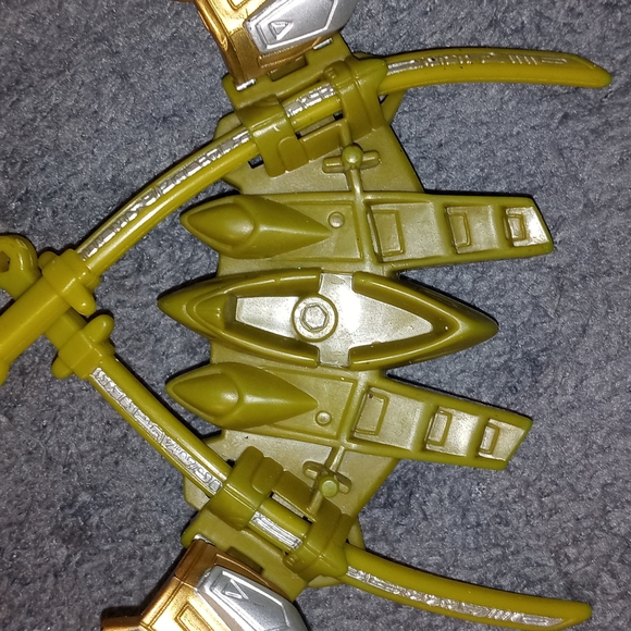 Power Rangers Time Force Green Battle Warrior "Winged Battle Gem Armor - Picture 2 of 5